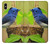 S3839 Oiseau bleu du bonheur Oiseau bleu Etui Coque Housse pour iPhone XS Max