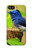 S3839 Oiseau bleu du bonheur Oiseau bleu Etui Coque Housse pour iPhone 5 5S SE