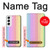 S3849 Couleurs verticales colorées Etui Coque Housse pour Samsung Galaxy S22