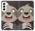 S3855 Dessin animé visage paresseux Etui Coque Housse pour Samsung Galaxy S22