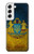 S3858 Drapeau de l'Ukraine Etui Coque Housse pour Samsung Galaxy S22