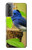 S3839 Oiseau bleu du bonheur Oiseau bleu Etui Coque Housse pour Samsung Galaxy S21 Plus 5G, Galaxy S21+ 5G