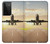 S3837 Avion Décollage Sunrise Etui Coque Housse pour Samsung Galaxy S21 Ultra 5G