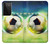 S3844 Ballon de football de football rougeoyant Etui Coque Housse pour Samsung Galaxy S21 Ultra 5G