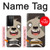 S3855 Dessin animé visage paresseux Etui Coque Housse pour Samsung Galaxy S21 Ultra 5G