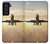 S3837 Avion Décollage Sunrise Etui Coque Housse pour Samsung Galaxy S21 FE 5G
