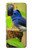 S3839 Oiseau bleu du bonheur Oiseau bleu Etui Coque Housse pour Samsung Galaxy S20 FE