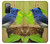 S3839 Oiseau bleu du bonheur Oiseau bleu Etui Coque Housse pour Samsung Galaxy S20 FE