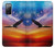 S3841 Pygargue à tête blanche volant dans un ciel coloré Etui Coque Housse pour Samsung Galaxy S20 FE