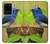 S3839 Oiseau bleu du bonheur Oiseau bleu Etui Coque Housse pour Samsung Galaxy S20 Plus, Galaxy S20+