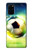 S3844 Ballon de football de football rougeoyant Etui Coque Housse pour Samsung Galaxy S20 Plus, Galaxy S20+