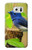 S3839 Oiseau bleu du bonheur Oiseau bleu Etui Coque Housse pour Samsung Galaxy S7 Edge