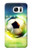 S3844 Ballon de football de football rougeoyant Etui Coque Housse pour Samsung Galaxy S7