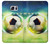 S3844 Ballon de football de football rougeoyant Etui Coque Housse pour Samsung Galaxy S6 Edge Plus