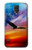 S3841 Pygargue à tête blanche volant dans un ciel coloré Etui Coque Housse pour Samsung Galaxy S5