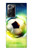 S3844 Ballon de football de football rougeoyant Etui Coque Housse pour Samsung Galaxy Note 20 Ultra, Ultra 5G