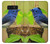 S3839 Oiseau bleu du bonheur Oiseau bleu Etui Coque Housse pour Note 8 Samsung Galaxy Note8