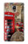 S3856 Vintage Londres Britannique Etui Coque Housse pour Samsung Galaxy Note 4