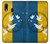 S3857 Colombe de la paix drapeau ukrainien Etui Coque Housse pour Samsung Galaxy A20, Galaxy A30