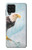 S3843 Pygargue à tête blanche sur glace Etui Coque Housse pour Samsung Galaxy A22 4G