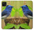 S3839 Oiseau bleu du bonheur Oiseau bleu Etui Coque Housse pour Samsung Galaxy A22 5G