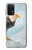 S3843 Pygargue à tête blanche sur glace Etui Coque Housse pour Samsung Galaxy A32 5G