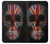 S3848 Crâne de drapeau du Royaume-Uni Etui Coque Housse pour Samsung Galaxy A50
