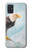 S3843 Pygargue à tête blanche sur glace Etui Coque Housse pour Samsung Galaxy A51 5G