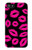 S2933 Pink Lips Kisses on Black Etui Coque Housse pour iPhone 5 5S SE