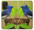 S3839 Oiseau bleu du bonheur Oiseau bleu Etui Coque Housse pour Samsung Galaxy A52s 5G