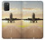 S3837 Avion Décollage Sunrise Etui Coque Housse pour Samsung Galaxy A03S