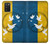 S3857 Colombe de la paix drapeau ukrainien Etui Coque Housse pour Samsung Galaxy A03S