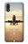 S3837 Avion Décollage Sunrise Etui Coque Housse pour Samsung Galaxy A01