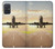 S3837 Avion Décollage Sunrise Etui Coque Housse pour Samsung Galaxy A71