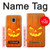 S3828 Citrouille d'Halloween Etui Coque Housse pour Samsung Galaxy J3 (2018), J3 Star, J3 V 3rd Gen, J3 Orbit, J3 Achieve, Express Prime 3, Amp Prime 3