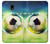 S3844 Ballon de football de football rougeoyant Etui Coque Housse pour Samsung Galaxy J3 (2018), J3 Star, J3 V 3rd Gen, J3 Orbit, J3 Achieve, Express Prime 3, Amp Prime 3