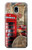 S3856 Vintage Londres Britannique Etui Coque Housse pour Samsung Galaxy J3 (2018), J3 Star, J3 V 3rd Gen, J3 Orbit, J3 Achieve, Express Prime 3, Amp Prime 3