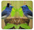S3839 Oiseau bleu du bonheur Oiseau bleu Etui Coque Housse pour Samsung Galaxy J6 (2018)