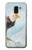S3843 Pygargue à tête blanche sur glace Etui Coque Housse pour Samsung Galaxy J6 (2018)