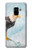 S3843 Pygargue à tête blanche sur glace Etui Coque Housse pour Samsung Galaxy A8 (2018)