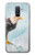 S3843 Pygargue à tête blanche sur glace Etui Coque Housse pour Samsung Galaxy A6+ (2018), J8 Plus 2018, A6 Plus 2018