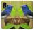 S3839 Oiseau bleu du bonheur Oiseau bleu Etui Coque Housse pour Samsung Galaxy Xcover 5