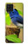 S3839 Oiseau bleu du bonheur Oiseau bleu Etui Coque Housse pour Samsung Galaxy M22