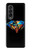 S3842 Diamant coloré abstrait Etui Coque Housse pour Samsung Galaxy Z Fold 3 5G