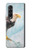 S3843 Pygargue à tête blanche sur glace Etui Coque Housse pour Samsung Galaxy Z Fold 3 5G