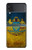 S3858 Drapeau de l'Ukraine Etui Coque Housse pour Samsung Galaxy Z Flip 3 5G