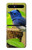 S3839 Oiseau bleu du bonheur Oiseau bleu Etui Coque Housse pour Samsung Galaxy Z Flip 5G