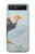 S3843 Pygargue à tête blanche sur glace Etui Coque Housse pour Samsung Galaxy Z Flip 5G