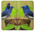 S3839 Oiseau bleu du bonheur Oiseau bleu Etui Coque Housse pour Huawei Mate 20 lite