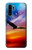 S3841 Pygargue à tête blanche volant dans un ciel coloré Etui Coque Housse pour Huawei P30 Pro